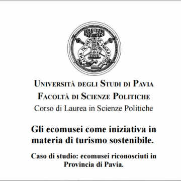 Tesi di laurea sugli ecomusei