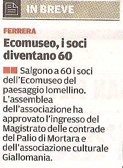 Rassegna stampa primo semestre 2014