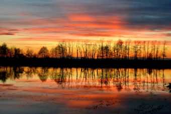 Tramonto dall’Acquamatta di Semiana