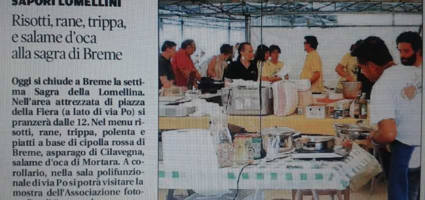 Oggi chiude la Sagra della Lomellina